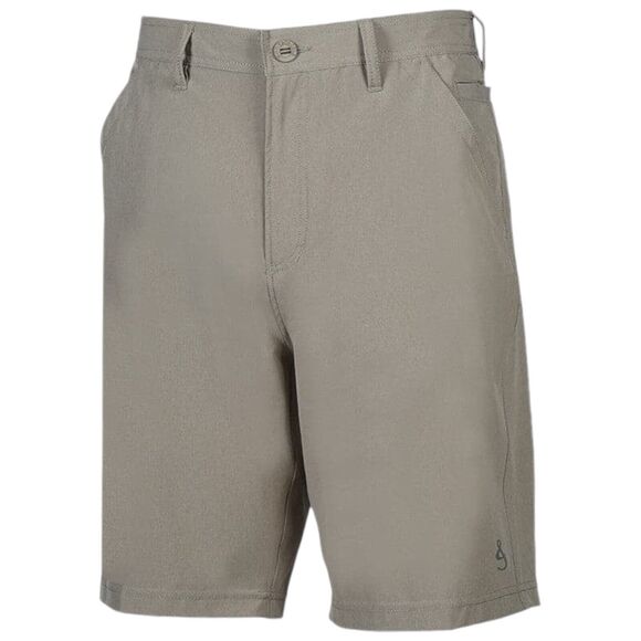 Hook & Tackle Hi Tide Hybrid Performance Stretch Mens Shorts Khaki Sz 32 - Picture 3 of 7